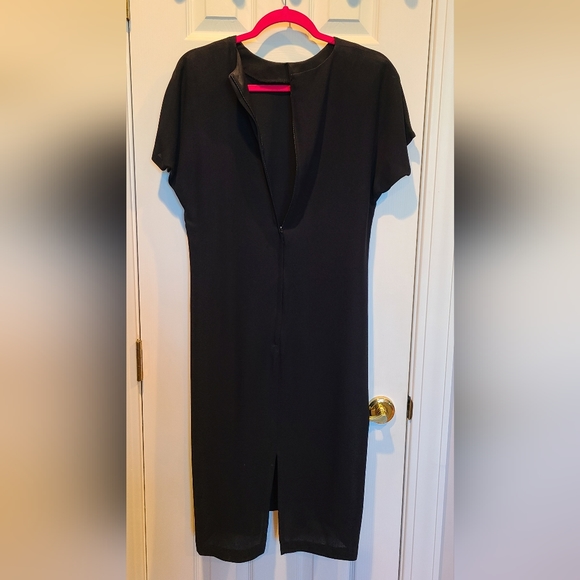 Collections vintage deadstock 8 black long cocktail dress - Picture 3 of 9
